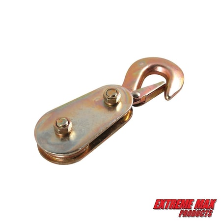 Extreme Max 5600.3027 Bear Claw Snatch Block with Hook 5600.3027