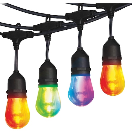 Energizer 24 Ft. Smart Multi Color White Patio String Lights EOS2-1009-RGB
