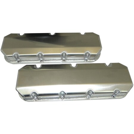 Moroso 68353 Billet Rail Valve Cover Set without Logo for Big Block Chevy MOR68353