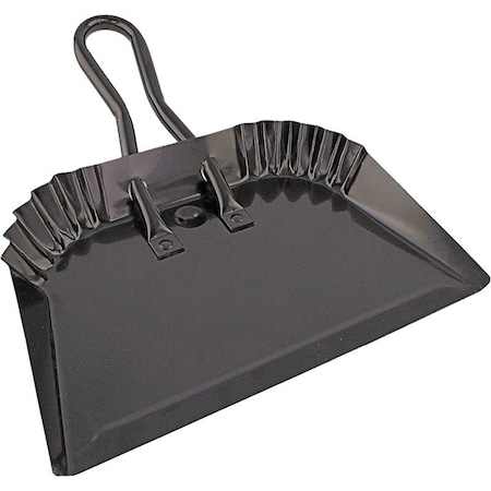 Simple Spaces Dustpan, 13-1/2 in L, 12 in W, Steel, Black DL-5004