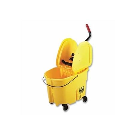 Rubbermaid Commercial WaveBrake, Bucket/Wringer Combination Pack, 8-3/4 gal, Yellow 640-FG757788YEL