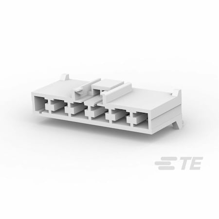 Te Connectivity Rectangular Power Connector, 6 Contact(S), Male, Solder Terminal, Plug 4-178841-1