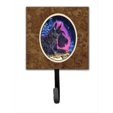 Carolines Treasures Starry Night Scottish Terrier Leash Holder Or Key Hook SS8442SH4