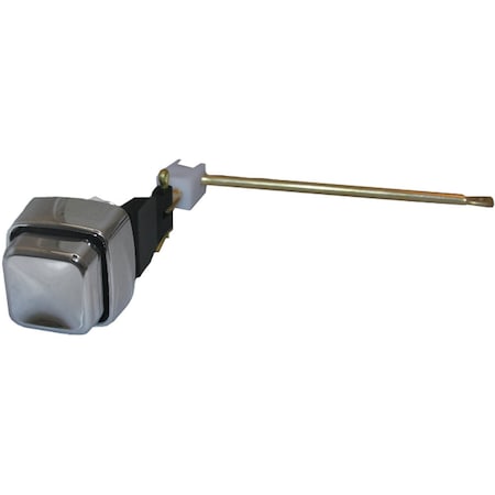 Westlake Pipe & Fittings Side-Mount Push Button Chrome Plated Tank Lever with Metal Arm 04-1757