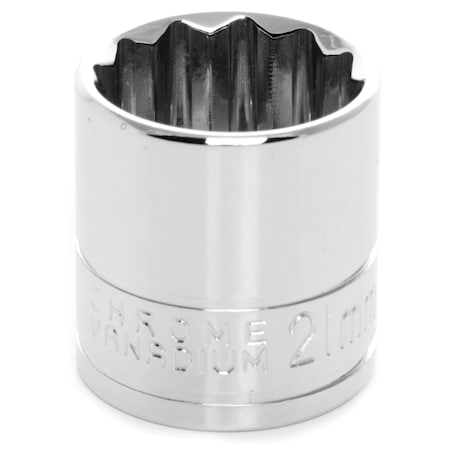 Performance Tool 3/8 In Dr. 12 Pt Socket 21Mm Socket 12Pt 21M, W38821 W38821