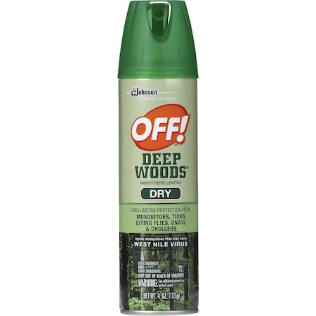Off Deep Woods 4 Oz. Dry Insect Repellent Aerosol Spray 71764