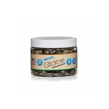 Moldex Earplug Canister, Glide Camo Multi-Curved Stem Twist-In, Foam, Brown/Green/Tan with, 50PK 507-6687