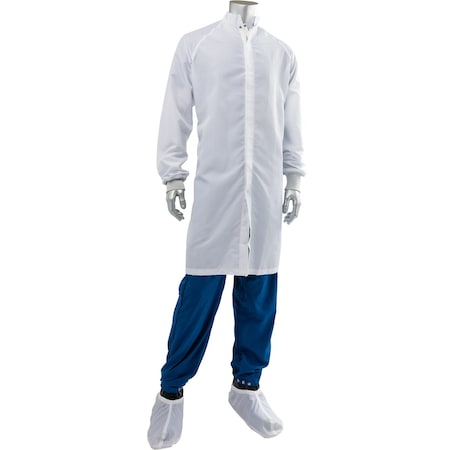 Uniform Technology C3 ISO 4 (Class 10) Cleanroom Frock CFRZC-65WH-XL