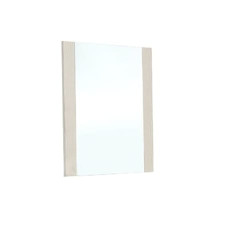 Homeroots 41" Beige Wood Framed Mounted Dresser Mirror 282547