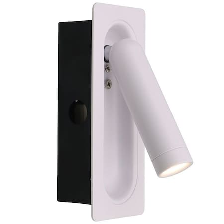Westgate BEDSIDE READING LIGHT RECESSED VERTICAL 3W 30K, WH, 3000K, BLACK BRL-RV-WH