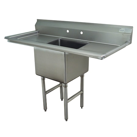 Advance Tabco Fabricated Sink 1-compartment 24 in. right & left drainboards FC-1-3024-24RL