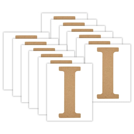 Plaid MDF Letter, I, 5 Inch, 12PK 63562