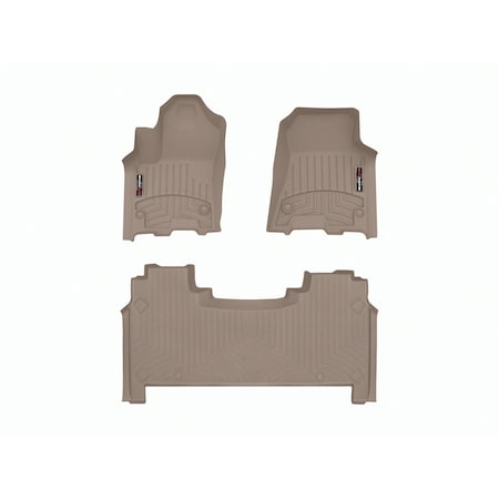 Weathertech Tan, Front and Rear Floorliners 4518771-4514283