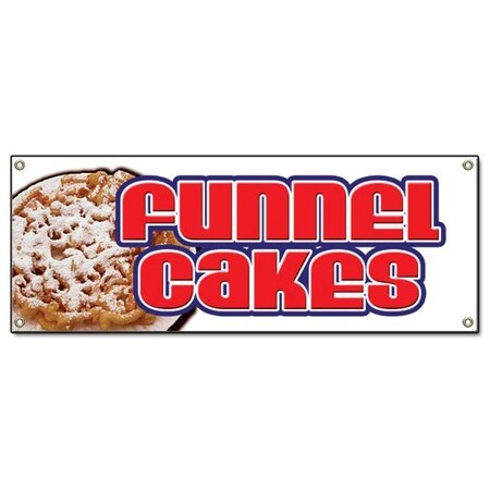 Signmission Funnel Cakes, 18 Inch x 48 Inch, Banner B-Funnel Cakes