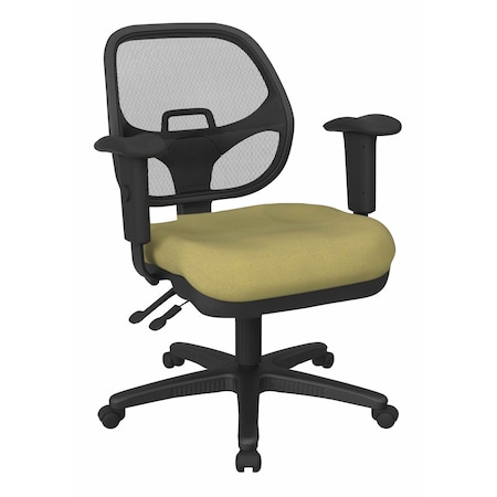 Office Star Products Ergonomic Task Chair with ProGrid Back, Twilight Lily Pad 29024-K010