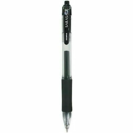 Zebra Pen Pen, Gel, Sarasa, Rt, 1.0Mm, Bk, PK12 46610