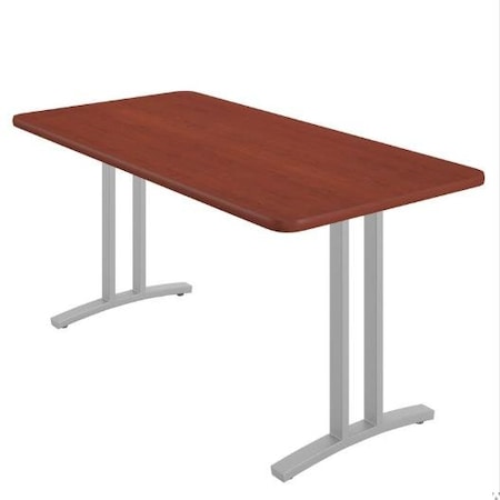 Correll Rectangle Modern Design Executive Table/Desk, 60 in W, Particleboard Top, Cherry CD3060R-21-14-21