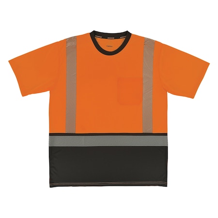 Ergodyne S Orange Class 2 Hi-Vis T-Shirt Black Bottom 8294BK