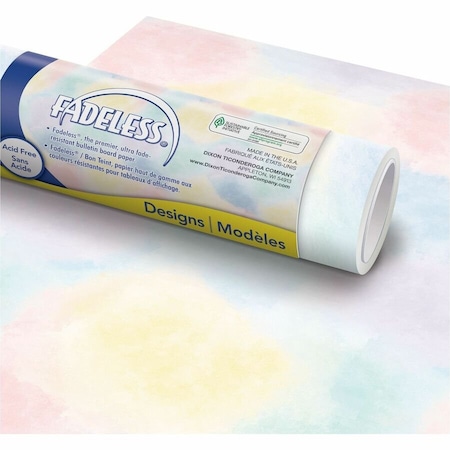 Fadeless Bulletin Board Paper, Watercolor, 48in. x 12ft., 4PK P0057518