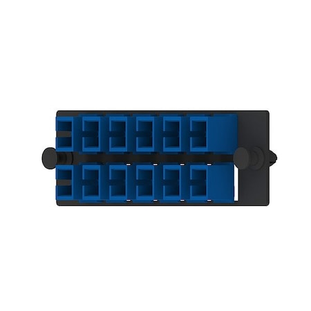 Panduit Fiber Optic Adapter Panel, 1.38 in FAP12WBUSCZ