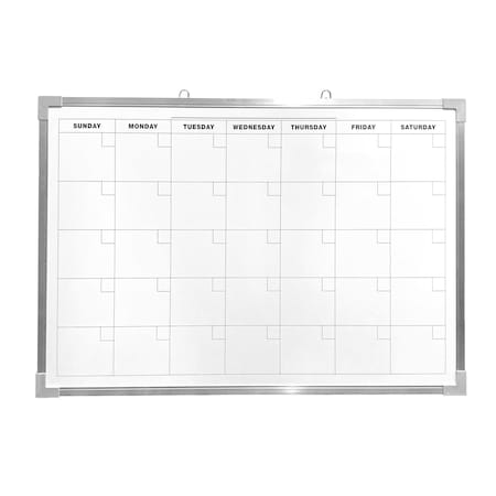 Flipside 24 x 36 Aluminum Framed Calendar Magnetic White Dry Erase Board 17303