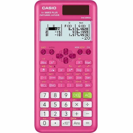 Casio FX-300ES Plus 2nd Edition Scientific Calculator, 16-Digit LCD, Pink FX-300ESPLS2-PK