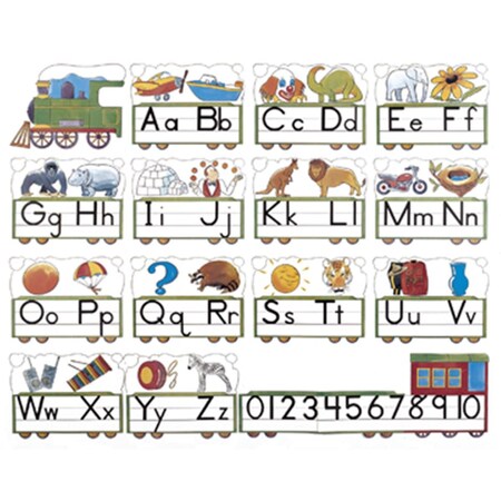 Roylco French-English Manuscript Alphabet Train 16 ft RO440704