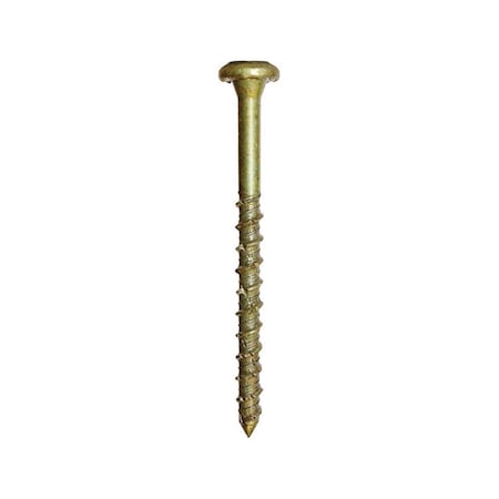 Grk Fasteners Star Self Tapping 0.29 in. Dia. x 5 in. Yellow Zinc Concrete Screws 5914726