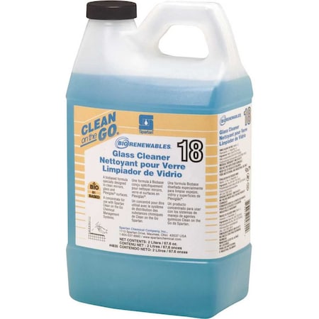 Spartan Chemical BioRenewables 2 Liter Waterfall Scent Glass Cleaner 483502