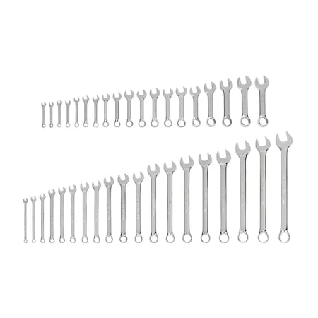 Tekton Stubby and Standard Length Combination Wrench Set, 38-Piece (6 - 24 mm) WCB90906