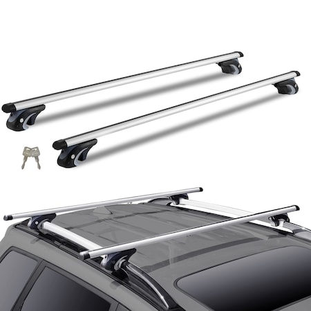 Vevor Roof Rack Crossbar for Vehicle with Side Rail Aluminum with Lock HJ-RB021-54"