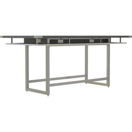 Mirella Conference Table, Steel Frame, Silver MRCH8SGY