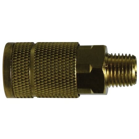 Midland Industries Parker Tru Coupler, 3/8 in MIP, Brass 28517