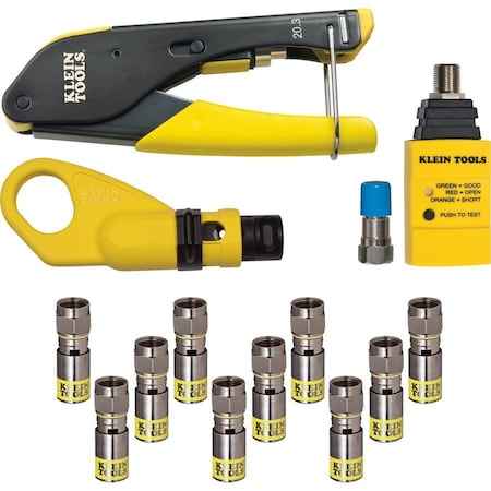 Klein Tools Coax Cable Installation & Test Kit VDV002-818