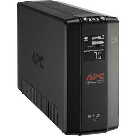 Apc UPS - TOWER - 510WATT - USB, LCD INTERFACE - 4 NEMA 5-15R, 4 NEMA 5-15R SURGE - BX850M