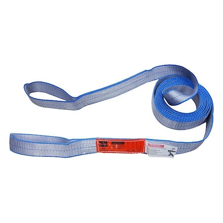 Dayton Web Sling, Silver, Flat Eye, Polyester 832ET6