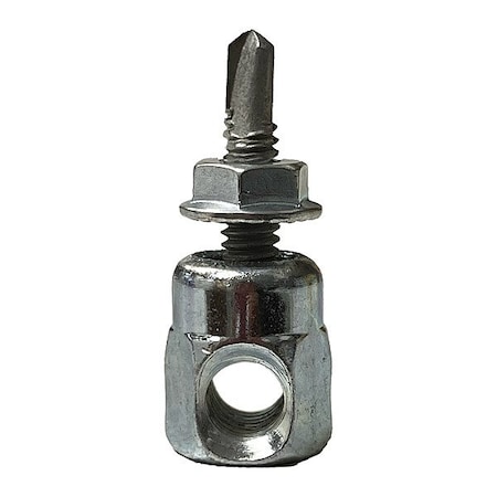 Sammys Horizontal Rod Anchor, Steel, 1/4 in Size, 1 in L, Steel Zinc Plated, 25 PK 8055957