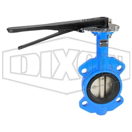 Dixon Wafer Style Butterfly Valve, 3 in Nominal, Storz x FNST End Style, Ductile Iron Body, PTFE Bushing S IBFVW300