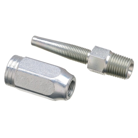 Gates MALE PIPE NPTF - 30 CONE SEAT TYPE T FOR G2 HOSE - 2 WIRE G28100-0812