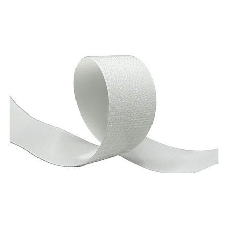 Zoro Select Hook-and-Loop Fastener, White, Roll SWH34-50