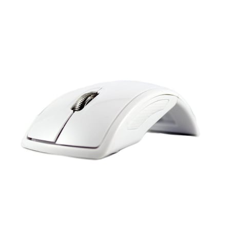 Sanoxy 2.4GHz Wireless Folding Foldable Arc Optical Mouse USB Receiver WHITE SANOXY-MOUS-ARC-WE