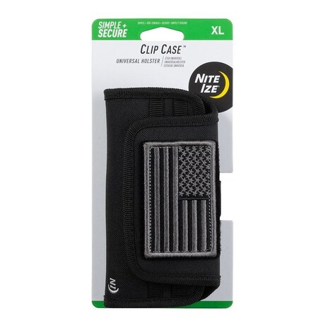 Nite Ize Clip Case Universal Phone Holster, XL, USA Patch CCSXLUS-01-R3