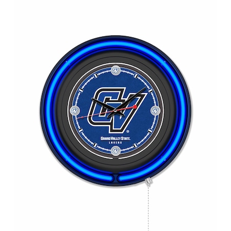 Holland Bar Stool Grand Valley State University 15 Double Neon Wall Clock Clk15BK