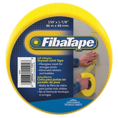 Adfors 2in x 150ft FDW6415-U Yellow Self-Adhesive Mesh Joint Tape FDW8659-U