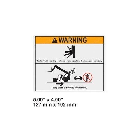 Genie REPLACEMENT DECAL, WARNING CRUSH HAZARD 1280264GT