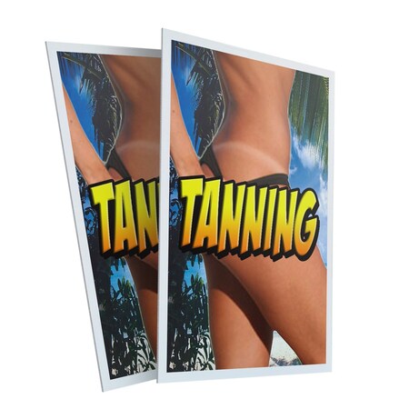 Signmission Tanning, Plastic Signs Only 24 Inch x 36 Inch, Corrugated Plastic, 2PK CSB-2436-2PACK-Tanning