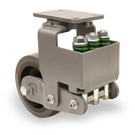 Hamilton Aerospace Spring Loaded Forge Master Swivel Caster, 10" x 3" DuraGlide Wheel (95A) S-AEZFFM-13GB95