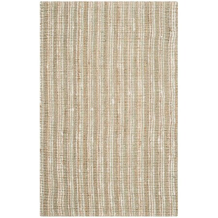 Safavieh Natural Fiber Hand Woven Rectangle RugSage & Natural 4 x 6 ft. NF447S-4