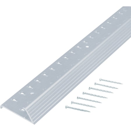 M-D Building Products Building Products Silver 1-3/8'' x 3 Ft. Aluminum Carpet Gripper 78055
