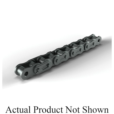 Hkk Chain Riveted Standard Roller chain, 10 ft OAL, 5/8 P, 0.4 Dia x 3/8 in W Roller, Alloy Steel RC050R1A